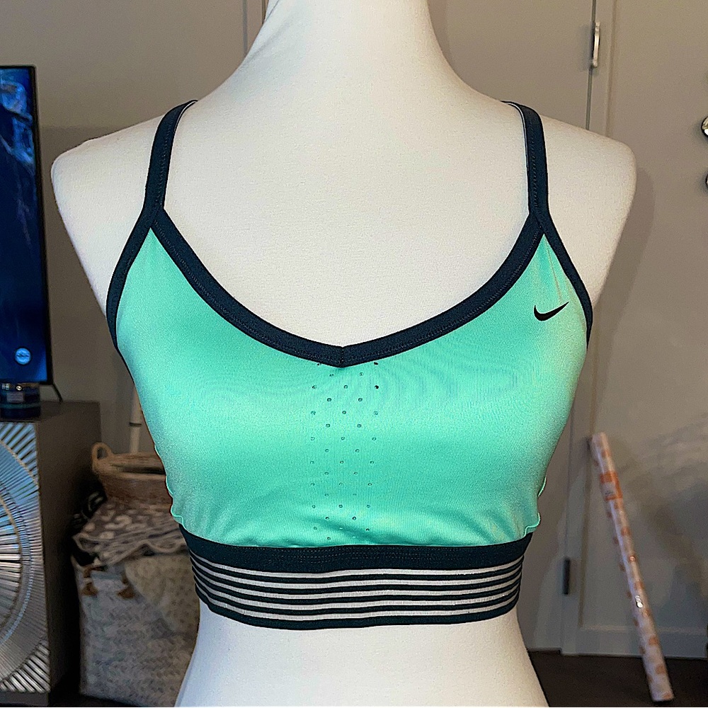 Nike Dri-fit turquoise and gray sports bra Womens M